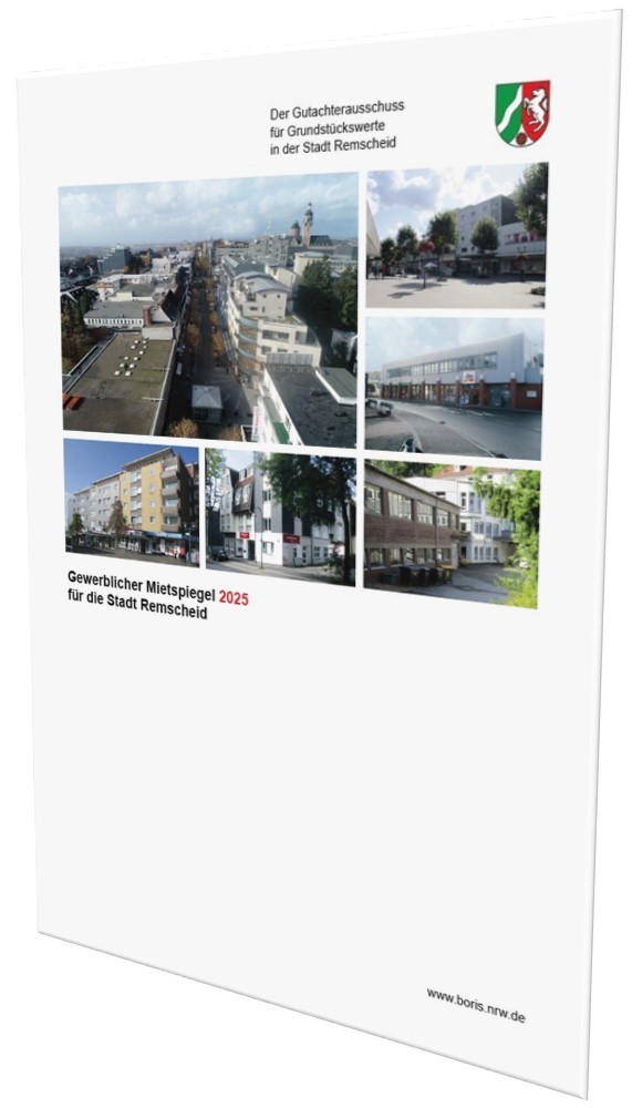 Deckblatt des Gewerblichen Mietspiegels